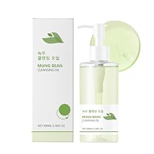 Mung Bean Cleansing Oil, Double Cleansing Makeup Oil,Blackhead Remover, Deep Pore Cleanser, Non-Comedogenic, 3.38fl.oz/100ml