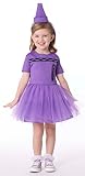 InSpirit Designs Crayola Box Toddler Purple Dress Costume | Officially Licensed | Features Tutu Skirt and Crayon Headband - Extra Small