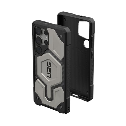Image of Urban Armor Gear UAG Designed for Galaxy S26 Ultra 5G Case, Monarch Pro - Compatible with Magnetic Charging Premium Rugged Military Drop Tested Protective Cover - Titanium