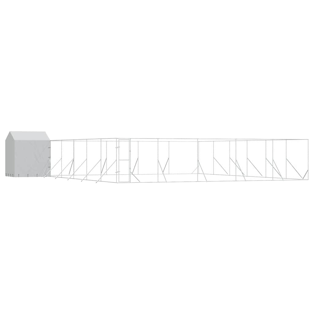 Cuccia esterna in acciaio zincato argento, 12 x 12 x 2,5 m