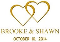 100 Modern White with Gold Wedding Anniversary Engagement Party Water Bottle Labels 8"x2" image 5