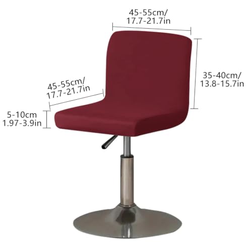 Housses de tabourets de bar avec dossier noir lot de 6 elastique pub