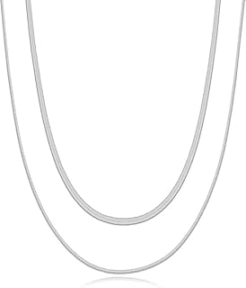 قلادة انيقة ستنالس ستيل مطلية بالذهب عيار 18 قيراط للنساء والفتيات | سلسلة ثعبان + سلسله رفيعة علي شكل ديل قار ، مجوهرات عصرية للهدايا من فيروز جوليري