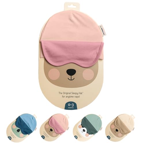 The Original Baby Sleep Mask & Soft Eye Shade – Newborn, Sun Hat & Beanie – Travel & Baby Gifts