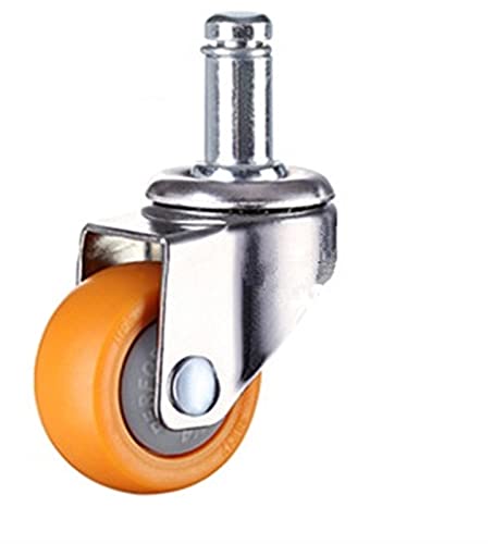 Roulettes pivotantes orange caoutchouc meubles 1,5 pouce charge stable atelier