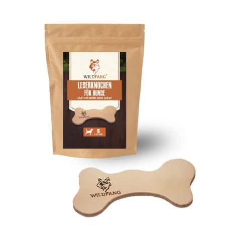 Wildfang® Leather Chew Bone for Dogs | Dental Care & Snack & Chew Toy - S Cover