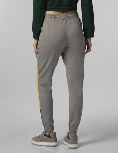Image of FYLTR Women's Winter Assymetric Colourblock Joggers with Elasticated Waistband & Contrast Drawcord | Trackpants for Women | Winter Joggers for Women