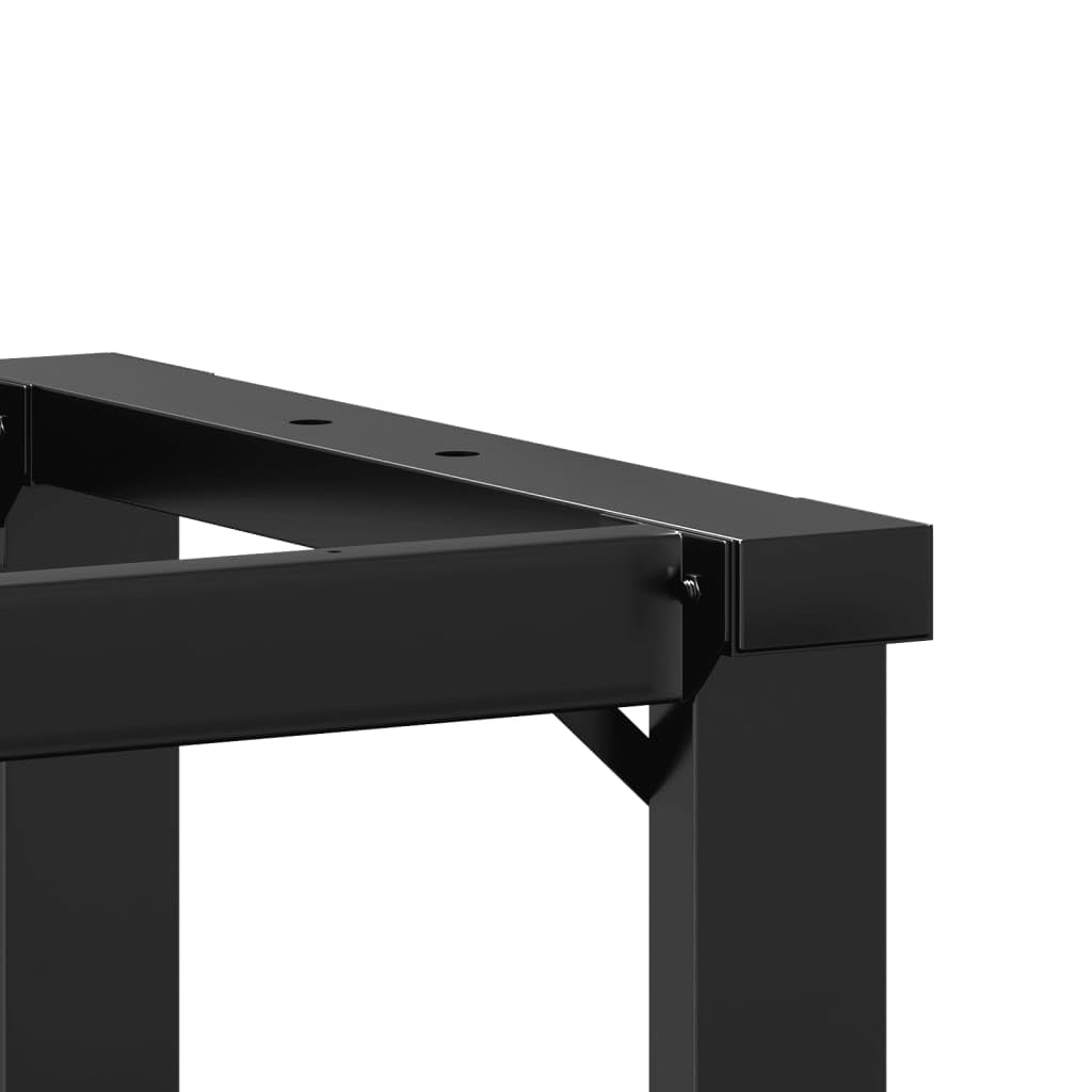 vidaXL Telaio Gambe a O per Tavolo da Pranzo 80x40x73 cm in Acciaio