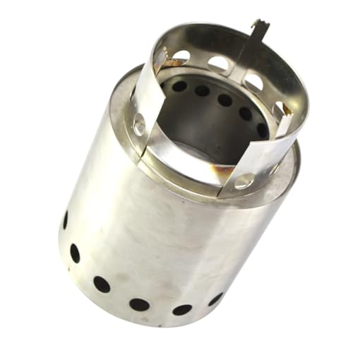 PartyKindom Estufa de Camping Portátil de Alcohol Mini Hornillo Inoxidable para Cocinar Ligera y Multifuncional para Picnics y Senderismo