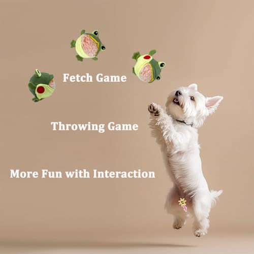 Brinquedos interativos para cães, tubarão e sapo, brinquedo para mastigar com cães estridentes e des