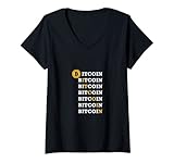 Photo Gallery donna bitcoin – to the moon cryptocurrency abbigliamento – elegante maglietta con collo a v Photo Gallery donna bitcoin – to the moon cryptocurrency abbigliamento – elegante maglietta con collo a v