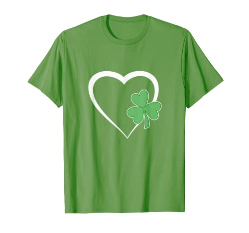Niños niñas corazón día de San Patricio trébol irlandés bebé Camiseta