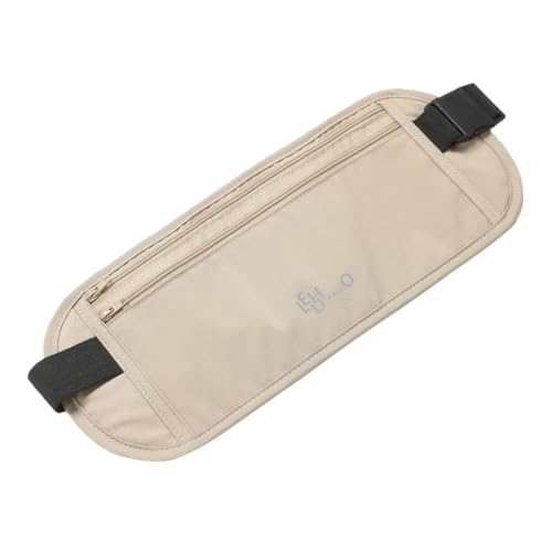 Portafoglio da viaggio sottile con cinghia regolabile per porta passaporto di sicurezza cachi