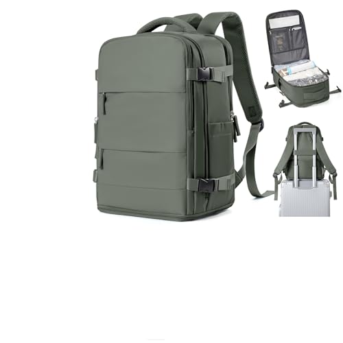 SZSYCN Mochila de vacío con bomba, Equipaje de mano Ryanair 40x20x25, Bolsa para portátil, Mochila impermeable con compartimento para zapatos, Mochila informal con interfaz USB