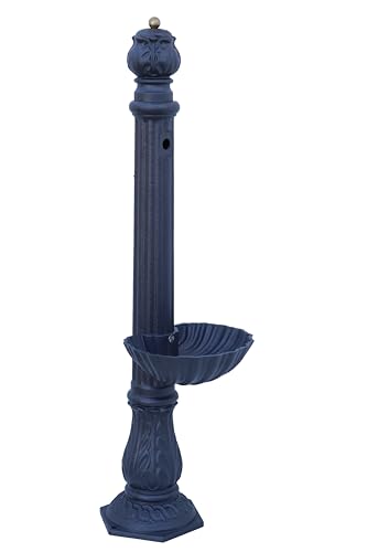 Fonderie BONGIOVANNI Fontaine à colonne en fonte Modèle Déesse sans robinet pour jardin extérieur, maison terrasse