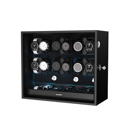 DUKWIN 3 IN 1 ウォッチワインダー ブラック Amazon.co.jp: DUKWIN