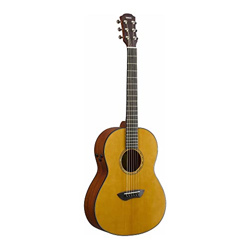 Image of Yamaha CSF-TA Parlor Transacoustic Guitar with Chorus and Reverb - Gig Bag Included | Solid Sitka Spruce Top, Mahogany Back and Sides, SYSTEM70 Transacoustic, Srt Piezo Line Out, Hard Bag Included
