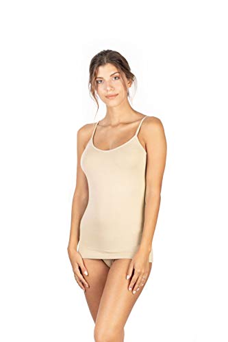 EGI ® Luxury Modal Women's Spaghetti Straps Camisole. Proudly Made in Italy. (X-Large, Corda)