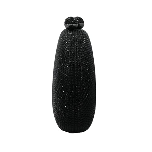 Image of UMREN Women Sparkly Rhinestone Evening Bag Crystal Clutch Purses Glitter Shell Shaped Handbag Wedding Prom Shoulder Bag