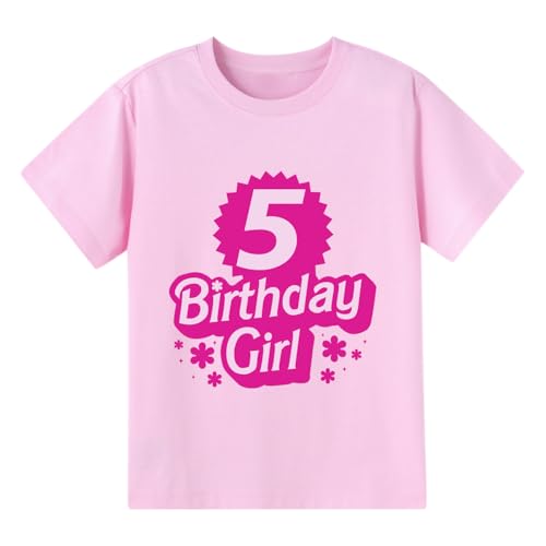Image of Birthday Girl Shirt 2nd 3rd 4th 5th 6th Girls Happy Birthday Outfit Tshirts Girl Second B-Day Party Tee Tops Two