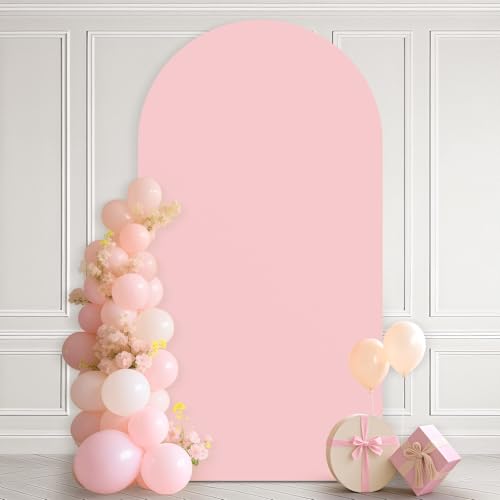 Ledido 7.2FT Pink Arch Backdrop Cover Party Decoration