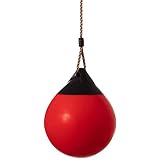 Red Outdoor Patio Playground Hanging Adjustable Ball Round Swing, Inflatable Heavy...