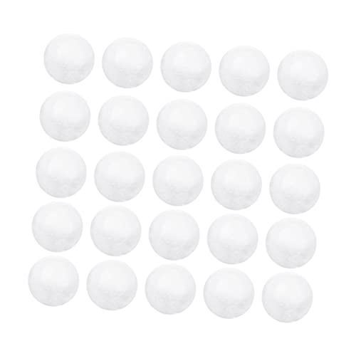 SEWACC 250pcs 2.5cm Foam Ball Decorations DIY Craft Material for Boys and Balls Models Ornaments Christmas Decor Educational Toy