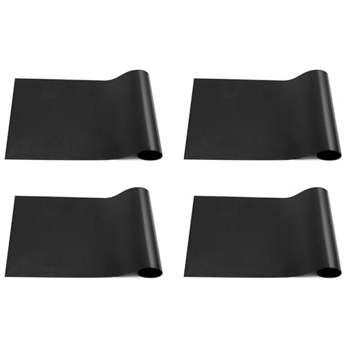 DEVCOVE 4X 爬虫類マット、ヒョウモントカゲモドキ、トカゲ、ヘビ、カメ、爬虫類用テラリウム基質ライナー、爬虫類用床材 18x36 インチ ブラック