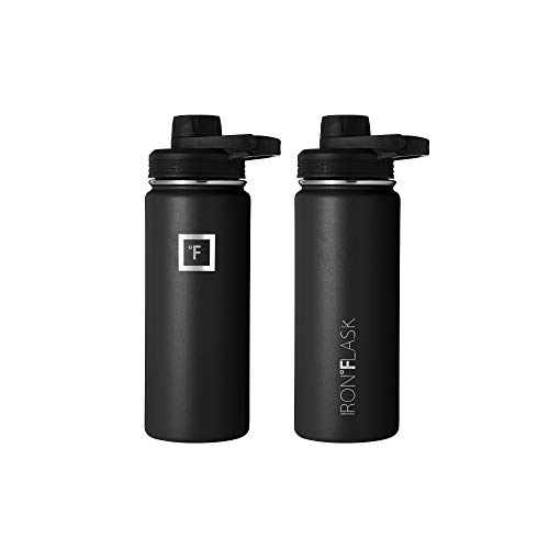 image for IRON °FLASK Sports Water Bottle - 18 Oz, 3 Lids (Spout Lid), Vacuum I