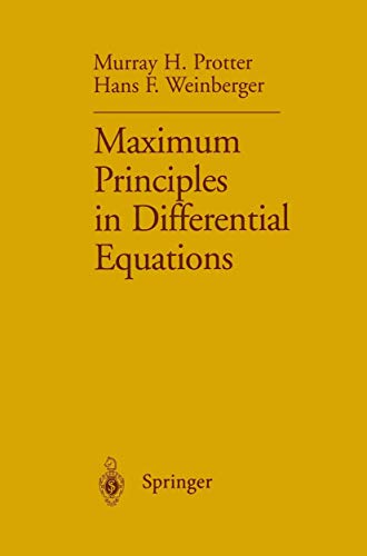 Maximum Principles in Differential Equations view 2
