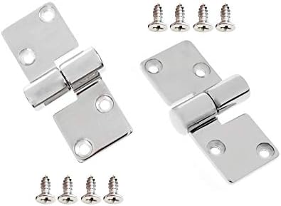 GooMeng 3.5" x 1.5" 316 Stainless Steel Left & Right Lift-Off/Take-Apart Hinge Marine Boat Door Furniture Heavy Duty with Screws (1 Pair)
