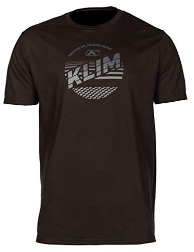KLIM Men's Kinetic SS T Short Sleeve T-Shirt - Small - Black - Asphalt
