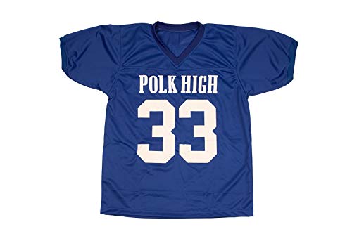 BORIZCUSTOMS Bundy 33 Polk High Football Jersey with Married with Children Stitch (34) Blue