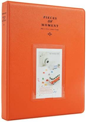 FotoCart [Instax Mini 64 Page Photo Album] Pieces of Moment Book Album Compatible for Films of Fujiflm Instax Mini 7s 8 8+ 9 25 26 50s 70 90 10 11 30 55 20 50 7 LiPlay & Hello Kitty (Orange)-image-27