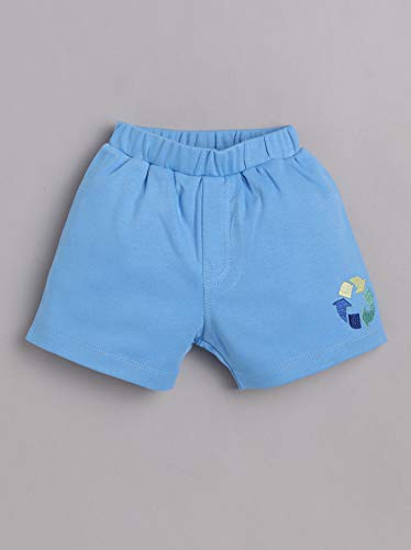 Image of BABY GO 100% Pure Cotton Printed Kids T-Shirt &Shorts for Baby Boys (3-6 Months, SKY3)