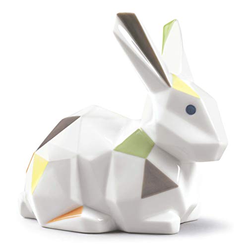 LLADRÓ Figura Conejo. Figura Conejo de Porcelana.