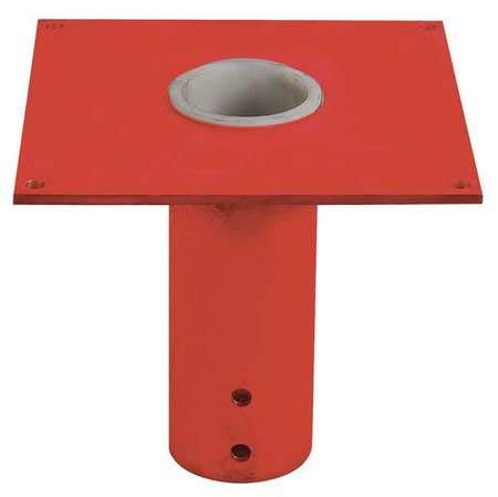 Mounting Base,Flush Mount,2000 lb,Red
