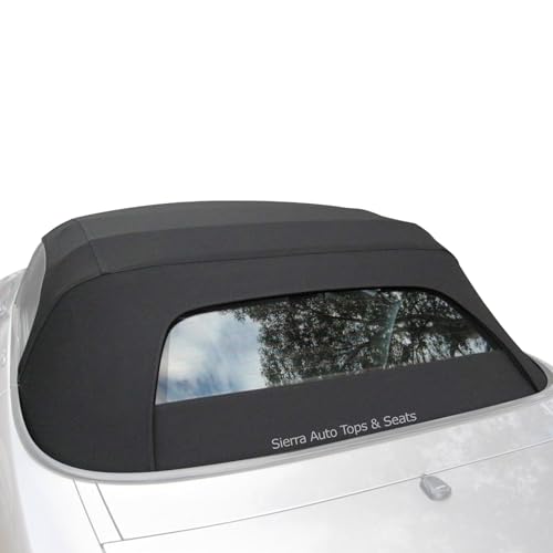 Sierra Auto Tops Convertible Top Replacement for Honda S2000 2000-2001, Cloth, Canvas, Black, Heated Glass Window