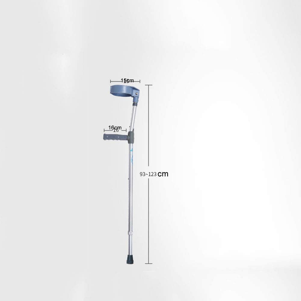 RajoNN Stampelle per avambraccio Manico per Canna Regolabile Doppio avambraccio Regolabile Assistenza stampella Supporto Leggero per la deambulazione con Sistema di Assorbimento degli Urti Stampella