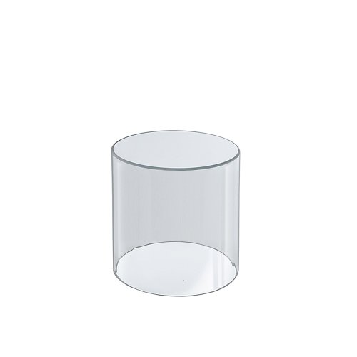 Image of Azar Displays 556406 4 inchW x 6 inchH Clear Acrylic Cylinder