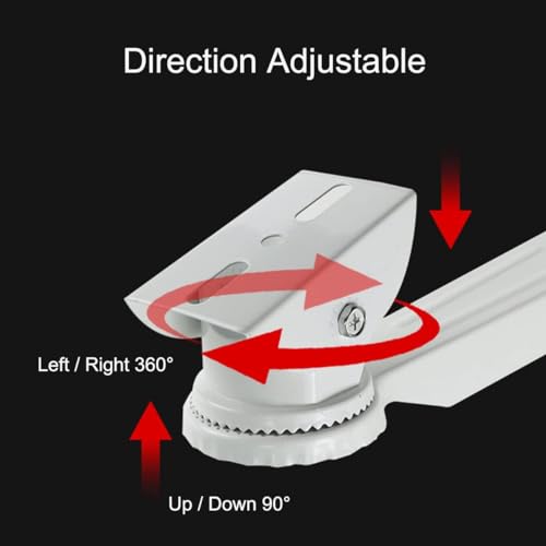 Image of CCTV Camera Direct Pole Mounting Stand /Bracket with 2 Nos. Steel Looping Ring 200 MM Diameter, Suitable for Outdoor Bullet Cameras and its Enclosures