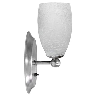 Dream lighting RV Interior LED Light Fixture 12 Volt DC Ice-Cracked Glass Wall Lights for Camper Trailer, 5th Wheel Decor Lighting-with on/Off Switch, Soft White