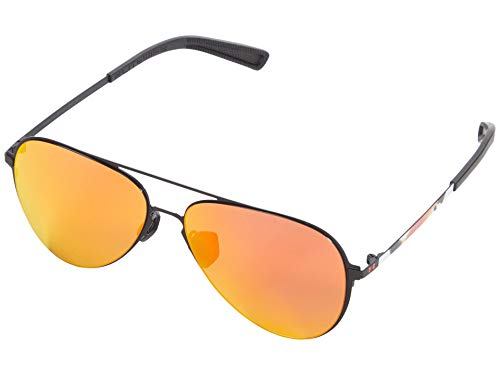 Under Armour Litewire Aviator Satin Black Frame/Beta Red Mirror One Size