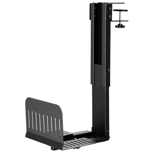Hicarer Soporte para CPU de Escritorio Ajustable para Torre de PC 6.1"-10" Ancho, 13.4"-21.6" Alto, Montaje sin Perforación miniatura 1