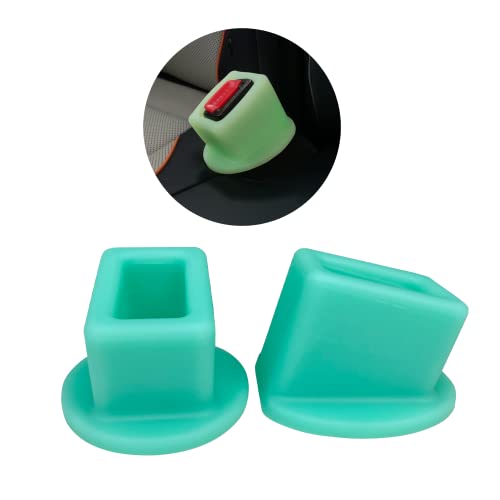 Image of ZUWIT Seat Belt Buckle Holder – Easy Access to The Buckles of Rear Seats - Plug The Seat Belt in with Only One Hand – Friendly to Kids, and Passengers with Special Needs (Fluorescent x2)