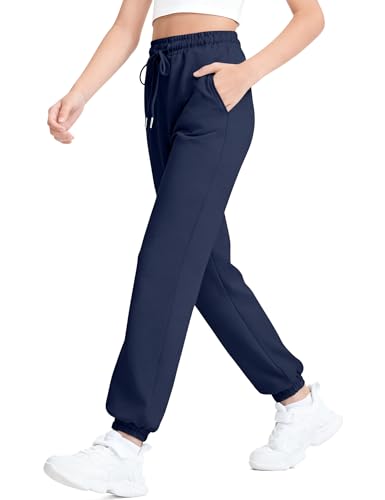 Image of BOOPH Girls Sweatpants Kids Cotton Drawstring Joggers Teen Athletic Pants | Girls Uniformt Pant with Pockets for 7-14Y