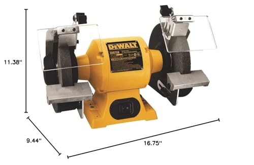 DEWALT 6 Inch Bench Grinder, 3,450 RPM (DW756)