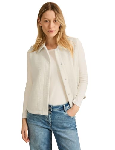 Gilet bouclé Femme Cecil sans manches boutonné pour l'automne
