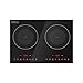 Empava - Double/Double Induction Cooktop 2 Burner, Shatter Proof Flat Glass Top, 18 Levels from 110°F to 450°F, 3 Preset Modes, Bulit-in/Countertop, Electric Stove
