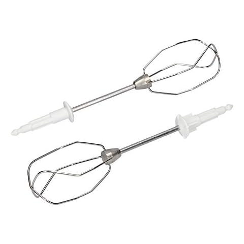 Rührbesen kompatibel für Bosch Siemens 00653471 653471 MFQ3531 MFQ3532 MFQ3533 Premium Turbobesen Set rechts links für Handmixer Rührgerät Cover